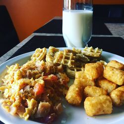 Close-up of food in plate