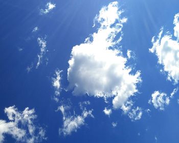 Low angle view of cloudy sky