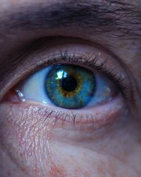 Extreme close-up of human eye