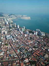 Unesco world heritage georgetown and gurney drive at background.