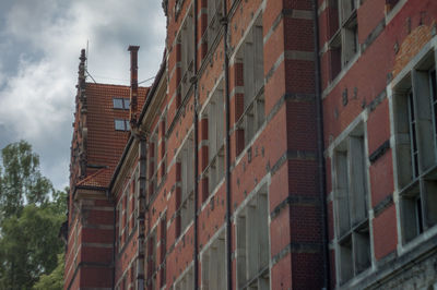 Low angle view of residential building