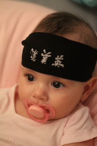 Portrait of cute baby girl
