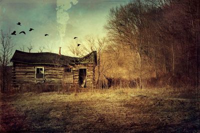 Old house against sky