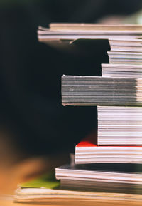 Close-up of books