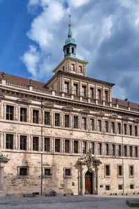 The old town hall of nuremberg is one of the few buildings in nuremberg, germany