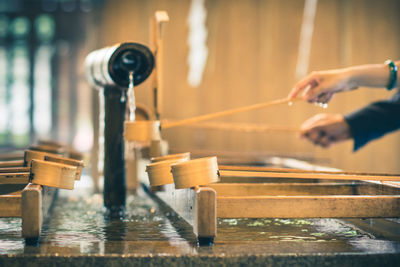 Drinking fountain at temple