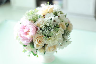 Close-up of rose bouquet