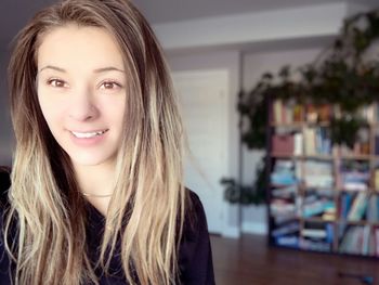 Portrait of smiling young woman