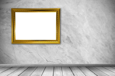 View of wooden wall in museum