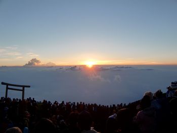 People at sunset