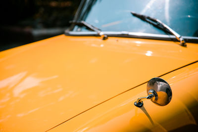 Close-up of vintage car