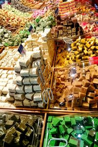 Full frame shot of market stall for sale