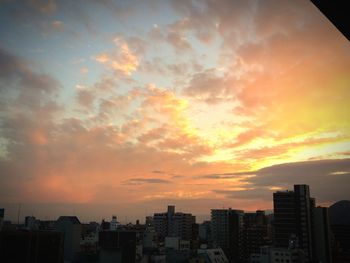 Cityscape at sunset