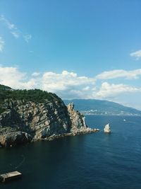 Scenic view of calm sea against sky