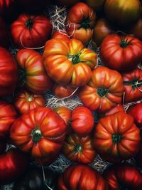 Full frame shot of oranges at market