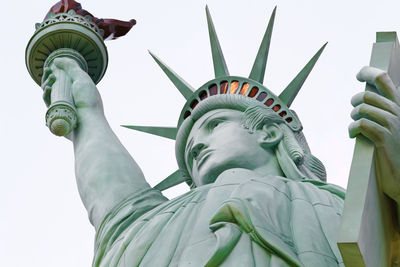 Low angle view of statue