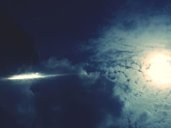 Low angle view of clouds in sky