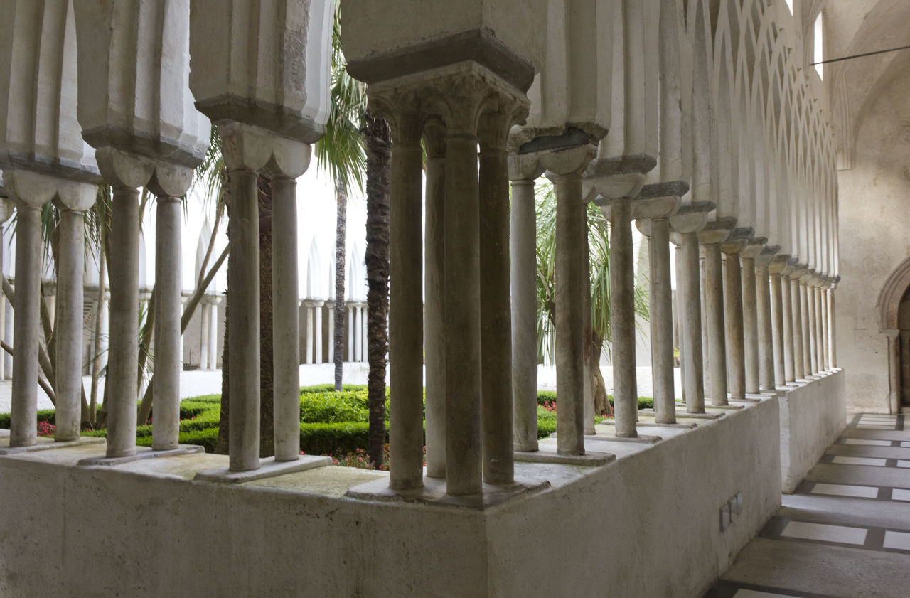 VIEW OF COLUMNS IN TEMPLE