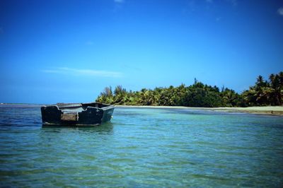 Boats in sea