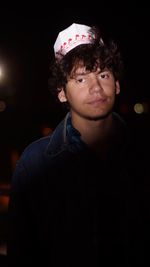 Portrait of boy looking at camera