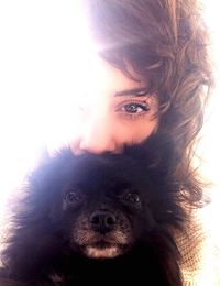 Close-up portrait of young woman