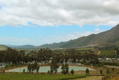 Scenic view of landscape against sky