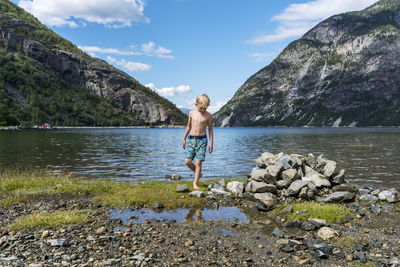 Boy at sea