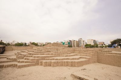 Panoramic view of buildings against sky