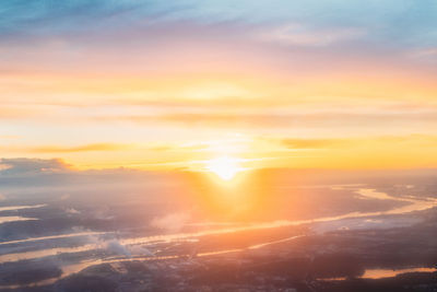 Scenic view of sky during sunset