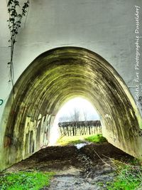 View of empty tunnel