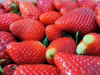 Full frame shot of strawberries