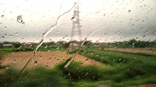 Raindrops on glass window