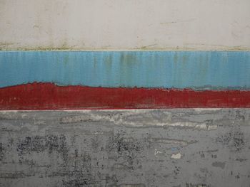 Close-up of abstract pattern on road