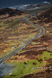 High angle view of landscape