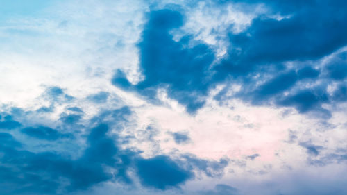 Low angle view of clouds in sky
