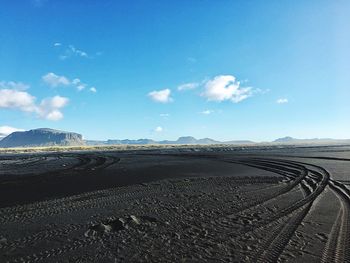 Scenic view of road against sky