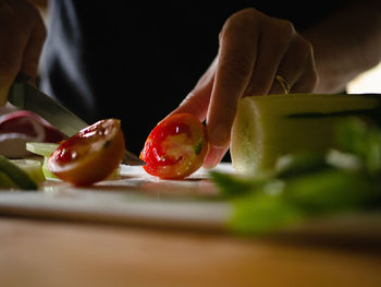 Lunch local tomatoes and cucumber 