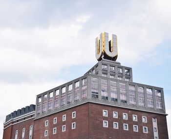 Low angle view of clock tower