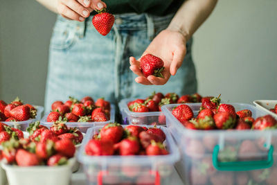 Close-up of strawberries