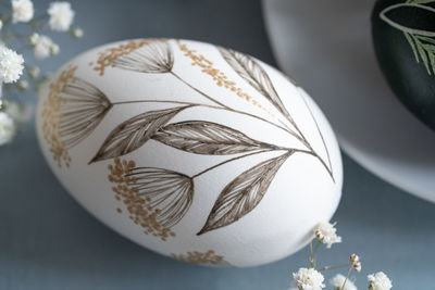 Close-up of easter egg