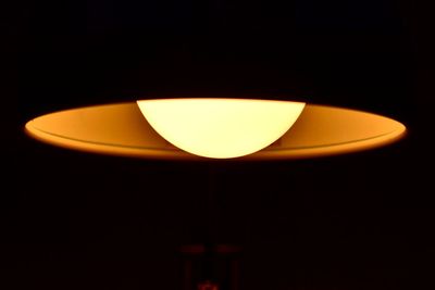 Close-up of illuminated electric lamp