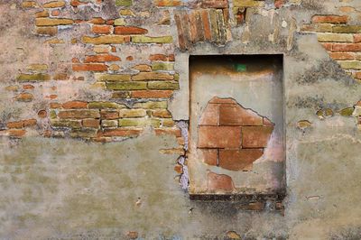 Close-up of weathered wall