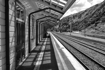 View of railroad tracks