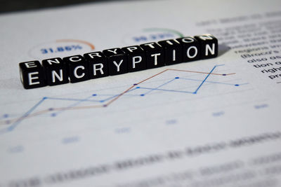 Close-up of text on paper