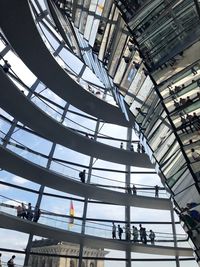 Low angle view of modern office building