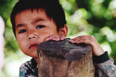 Portrait of cute boy