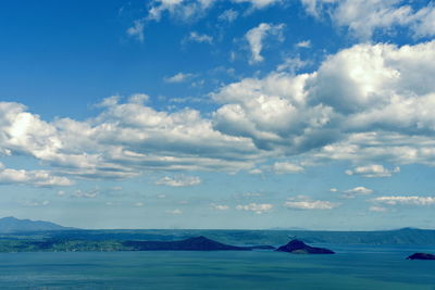 Skyline view around tagaytay city hightland at the day, philippines