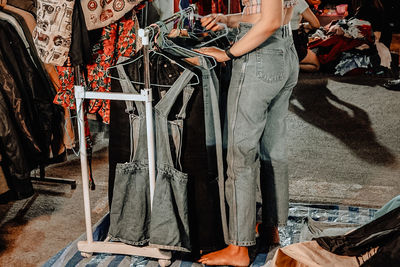 People standing at market