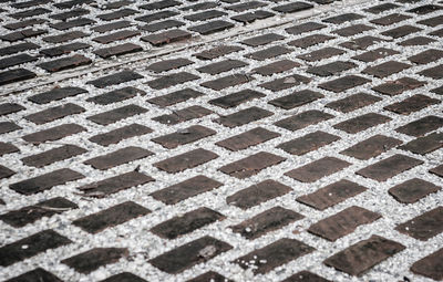 Full frame shot of metal grate