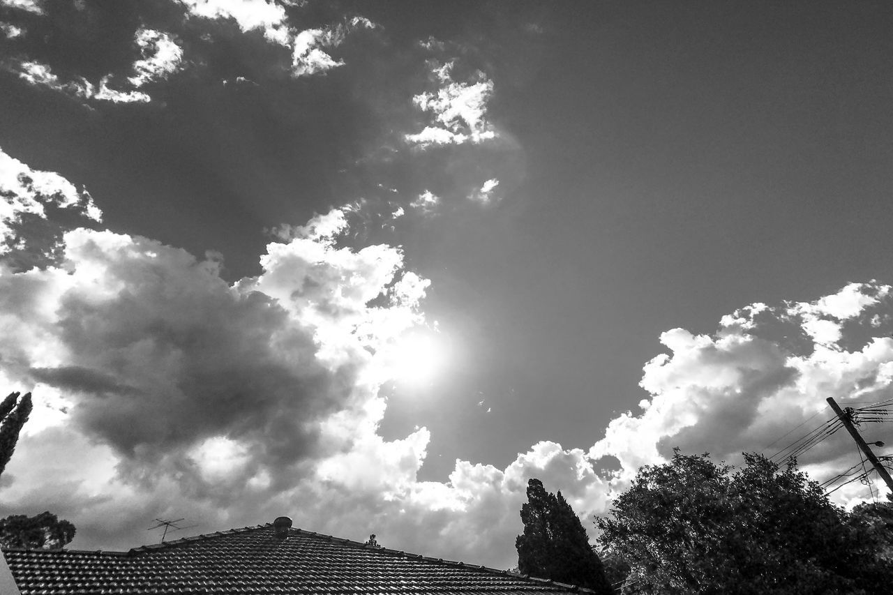 PANORAMIC VIEW OF ROOF AND SKY